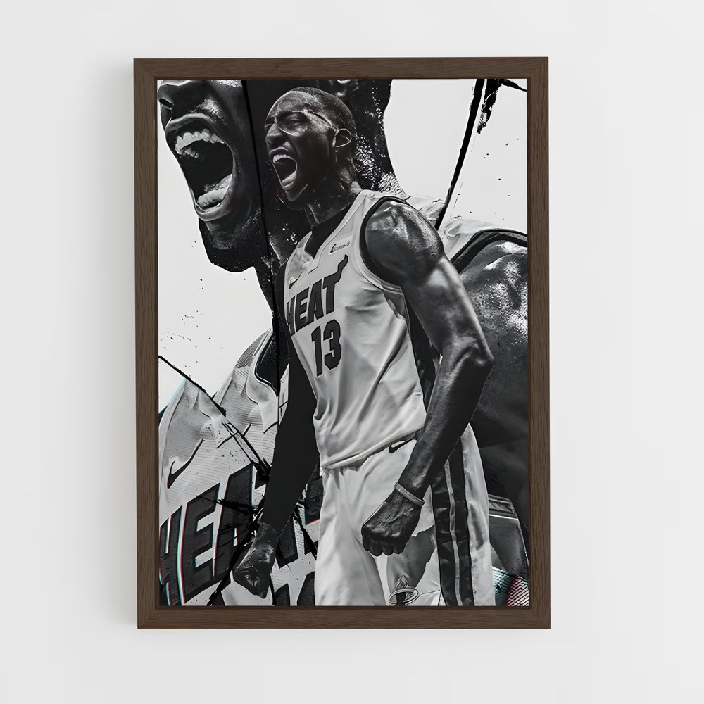 Poster Bam adebayo douches – affiche Basketball (vue 5)